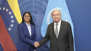 António Gutiérrez recibe a Delcy Rodríguez en la ONU: inicia agenda económica multilateral António Gutiérrez recibe a Delcy Rodríguez en la ONU: inicia agenda económica multilateral