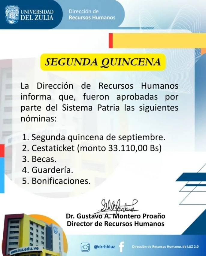 Pagos y bonificaciones para el sector educativo en Venezuela: informan sobre abonos en nóminas en las próximas horas Pagos y bonificaciones para el sector educativo en Venezuela: informan sobre abonos en nóminas en las próximas horas