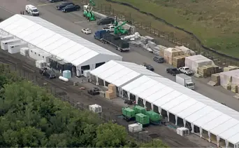 Detención migratoria en 18 meses: carpas gigantes de ICE se enfocaron al sur de EEUU