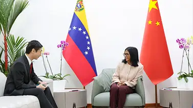Delcy Rodríguez sostiene encuentro con el embajador de China Delcy Rodríguez sostiene encuentro con el embajador de China