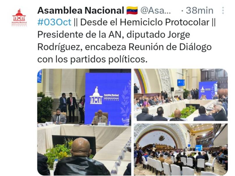 Arranca diálogo con partidos políticos en la AN 