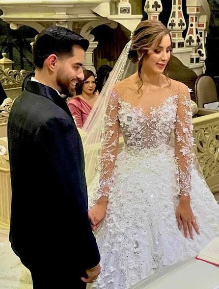 Mariángel Villasmil, Miss Venezuela 2020, se une en matrimonio religioso