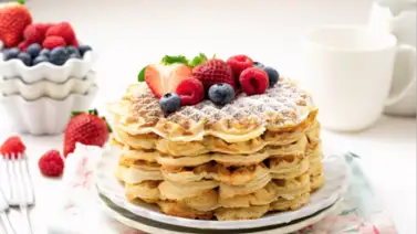 Waffles americanos: desayuno sencillo pero con mucho sabor Waffles americanos: desayuno sencillo pero con mucho sabor