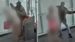 En video: sujeto golpea salvajemente a una anciana en el metro