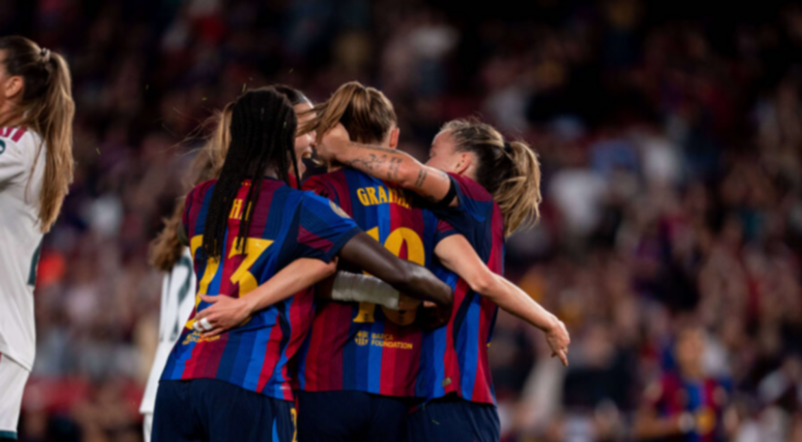 El FC Barcelona Femenino vence 7-0 al Real Madrid en el Spotify Camp Nou