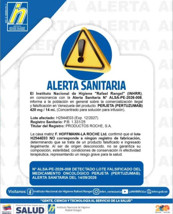 Detectan nuevo lote falsificado de este medicamento para el cáncer en Venezuela: así puede identificarlo
