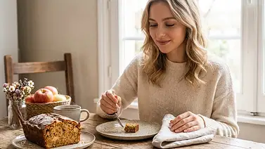 Bizcocho de manzana y zanahoria sin lactosa ni azúcar: repostería saludable para todos Bizcocho de manzana y zanahoria sin lactosa ni azúcar: repostería saludable para todos