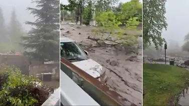 Fuerte aluvión azota el noreste de Santiago de Chile tras intensas lluvias Fuerte aluvión azota el noreste de Santiago de Chile tras intensas lluvias