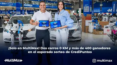 ¡Solo en MultiMax! Dos carros 0 KM y más de 400 ganadores en el esperado sorteo de agosto y septiembre de CrediPuntos ¡Solo en MultiMax! Dos carros 0 KM y más de 400 ganadores en el esperado sorteo de agosto y septiembre de CrediPuntos