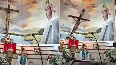 Todos vamos a morir: la impactante frase de un sacerdote en Ecuador minutos antes de que le cayera una cruz en plena misa Todos vamos a morir: la impactante frase de un sacerdote en Ecuador minutos antes de que le cayera una cruz en plena misa