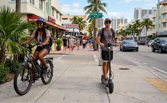 La ciudad de Miami prohíbe bicicletas eléctricas en las aceras y aplicará multas de hasta 250 dólares