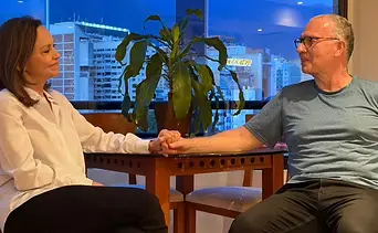 En imágenes: María Corina Machado se reencuentra con Perkins Rocha mientras permanece en prisión domiciliaria