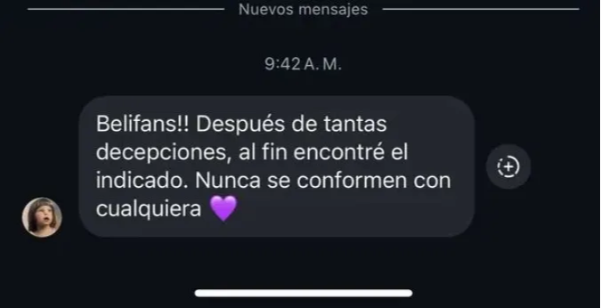 Belinda asegura que encontró al indicado: ¿Quién es? Belinda asegura que encontró al indicado: ¿Quién es?