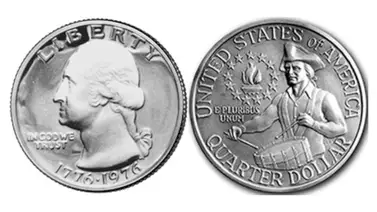 Bicentennial Quarter”, acuñado en 1976 moneda monedas numismática Bicentennial Quarter”, acuñado en 1976 moneda monedas numismática