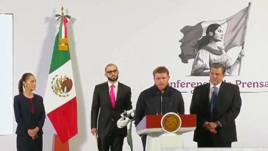 Canelo Álvarez sorprende con un regalo especial a Claudia Sheibaum Canelo Álvarez sorprende con un regalo especial a Claudia Sheibaum