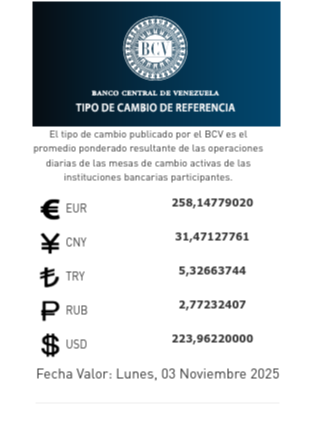 Precio del dólar y euro BCV para hoy 3 de noviembre: así se cotizan las divisas oficiales Precio del dólar y euro BCV para hoy 3 de noviembre: así se cotizan las divisas oficiales