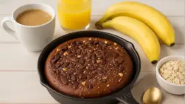 ¿No tienes horno? Con esta receta podrás preparar una torta de cambur al sartén y sin harina