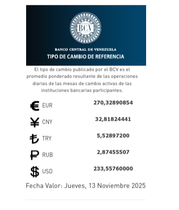 Dólar y euro BCV para hoy 13 de noviembre: así se cotizan las divisas oficiales Dólar y euro BCV para hoy 13 de noviembre: así se cotizan las divisas oficiales