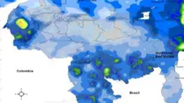 Atentos en esta zona del país: pronóstico del Inameh revela dónde lloverá esta semana