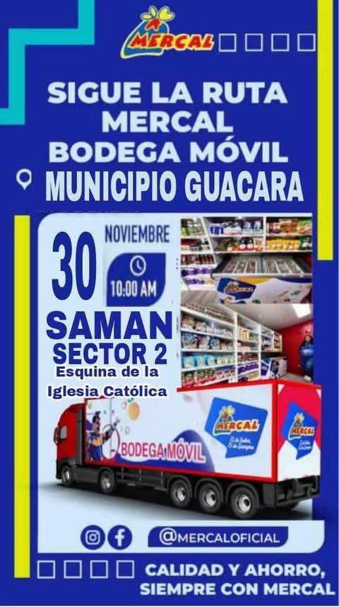 Ruta Mercal Bodega Móvil activa este domingo: horarios y ubicaciones 