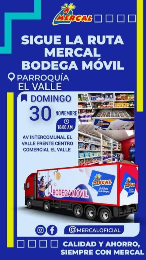 Ruta Mercal Bodega Móvil activa este domingo: horarios y ubicaciones 