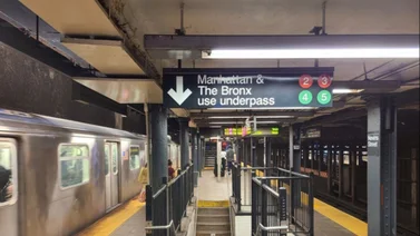 Mujer empujó a un hombre a los rieles en el metro de Nueva York