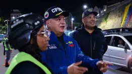 Diosdado Cabello supervisa puntos de vigilancia en Caracas