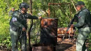 GNB desmanteló laboratorio clandestino para producir combustible artesanal 