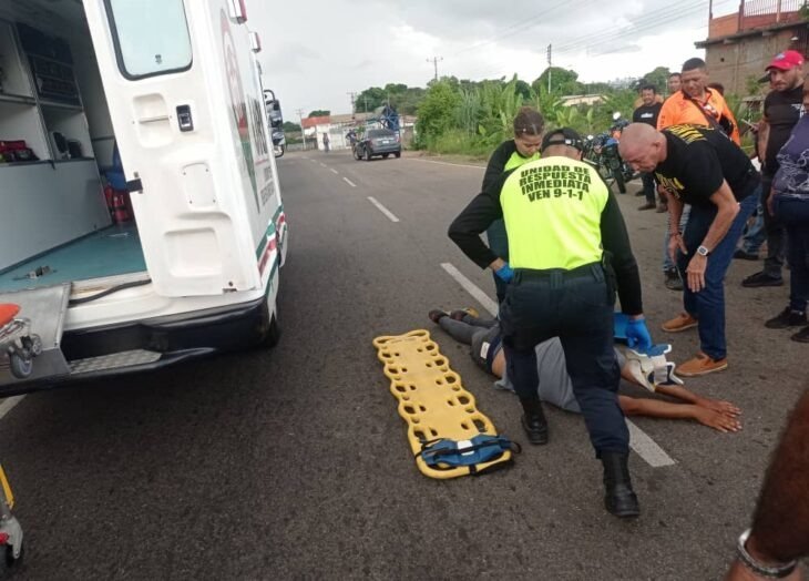 Funcionario de la GNB resulta herido tras accidente en San Félix