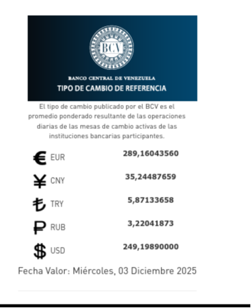 Dólar y euro BCV para hoy 3 de diciembre: así se cotizan las divisas oficiales Dólar y euro BCV para hoy 3 de diciembre: así se cotizan las divisas oficiales