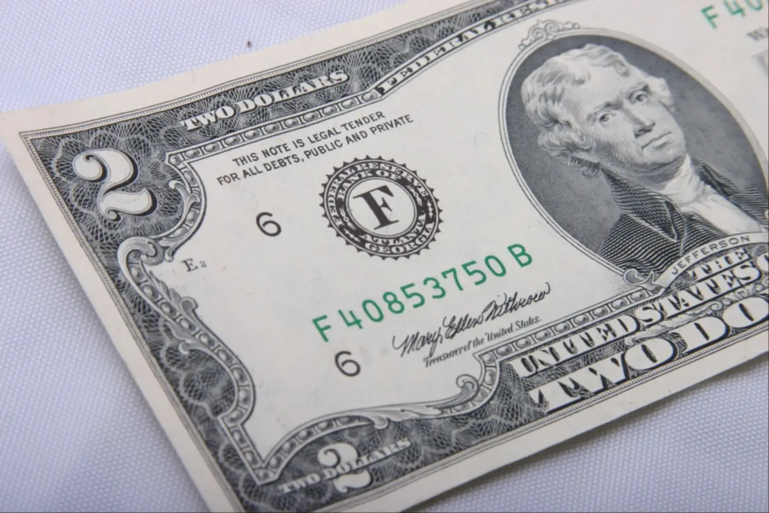 Estados Unidos billetes de $2