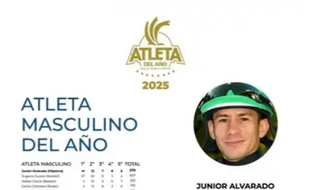 ¡Inédito! Junior Alvarado fue galardonado como el “Atleta del Año Masculino 2025”